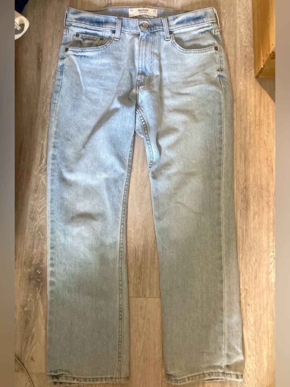 Hollister Light Blue Slim Straight Jeans - Picture 3 of 7